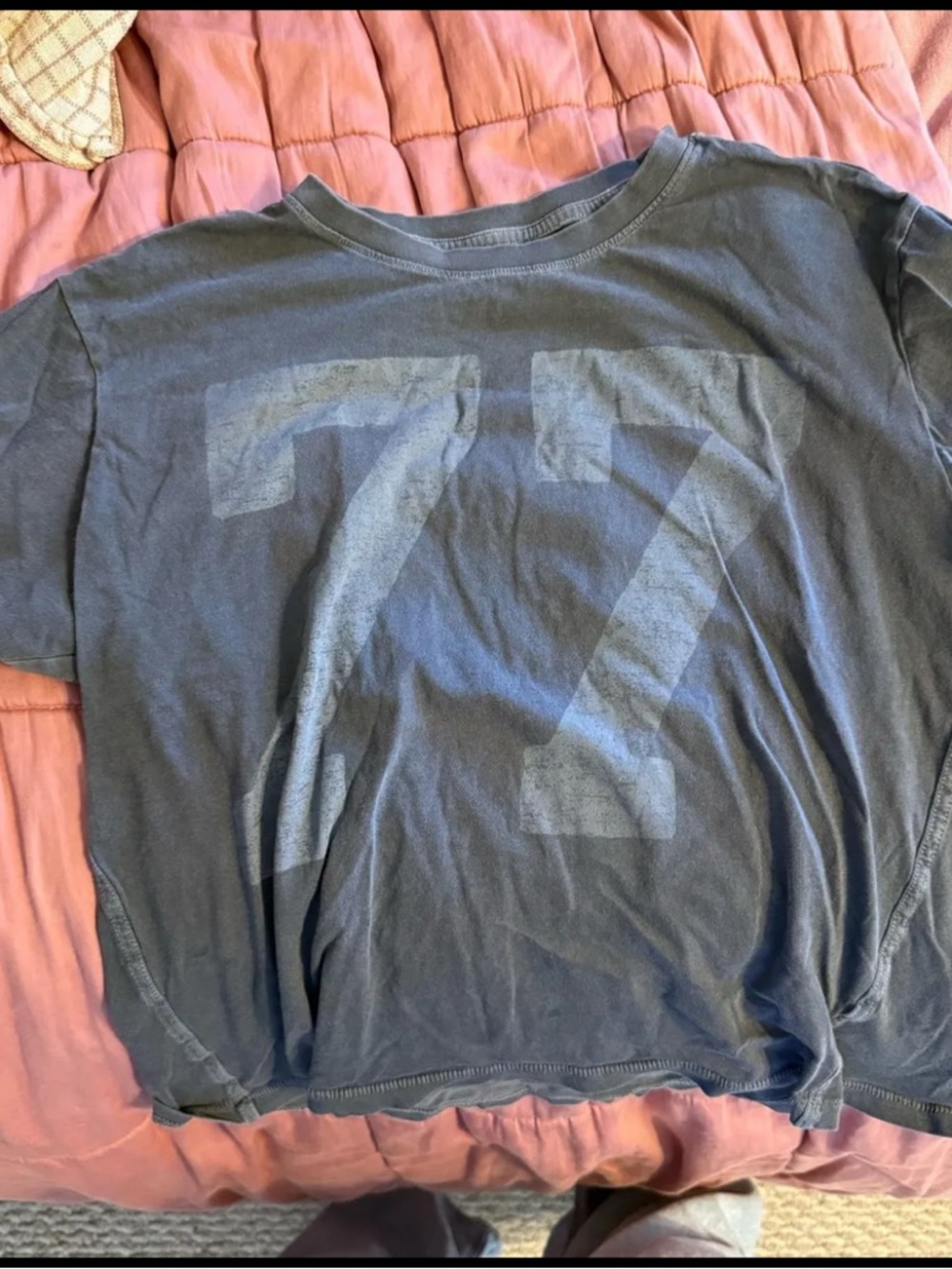 American Eagle Outfitters grey crop top